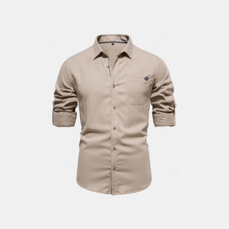 Damian – Tailored Slim Fit Shirt - White - S - OldMoney Fashion