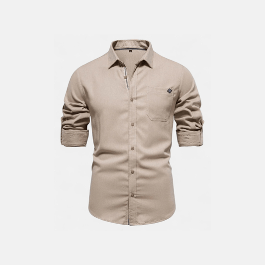 Damian – Tailored Slim Fit Shirt - White - S - OldMoney Fashion
