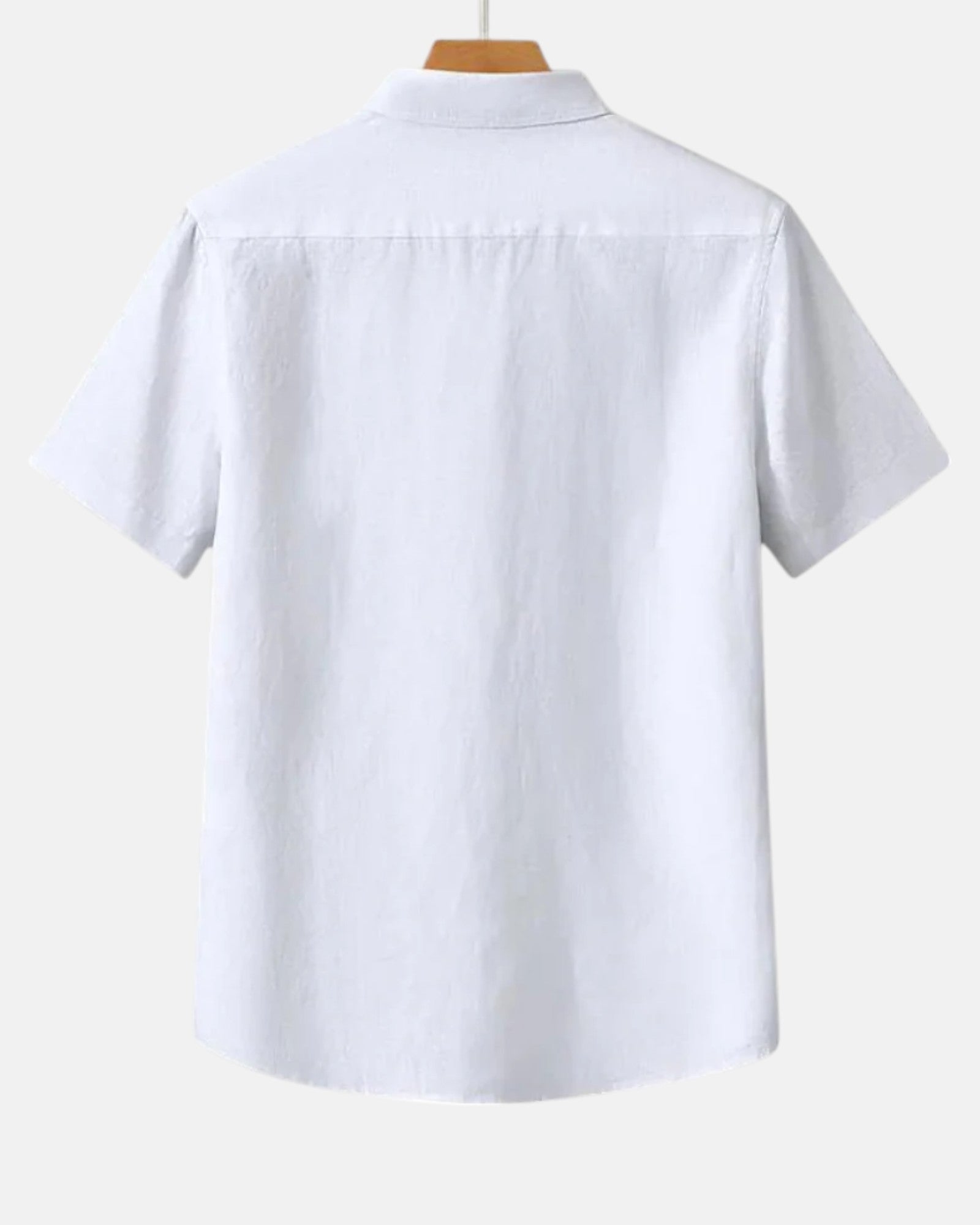 Edward – Luxe Linen Button - Up Shirt - White - S - OldMoney - Fashion