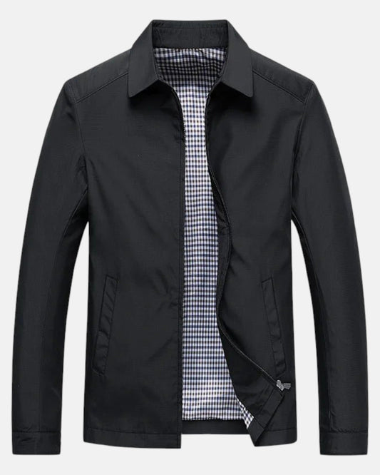 Henrik – Lightweight Summer Jacket - Black - 36 - Old Money Fashion