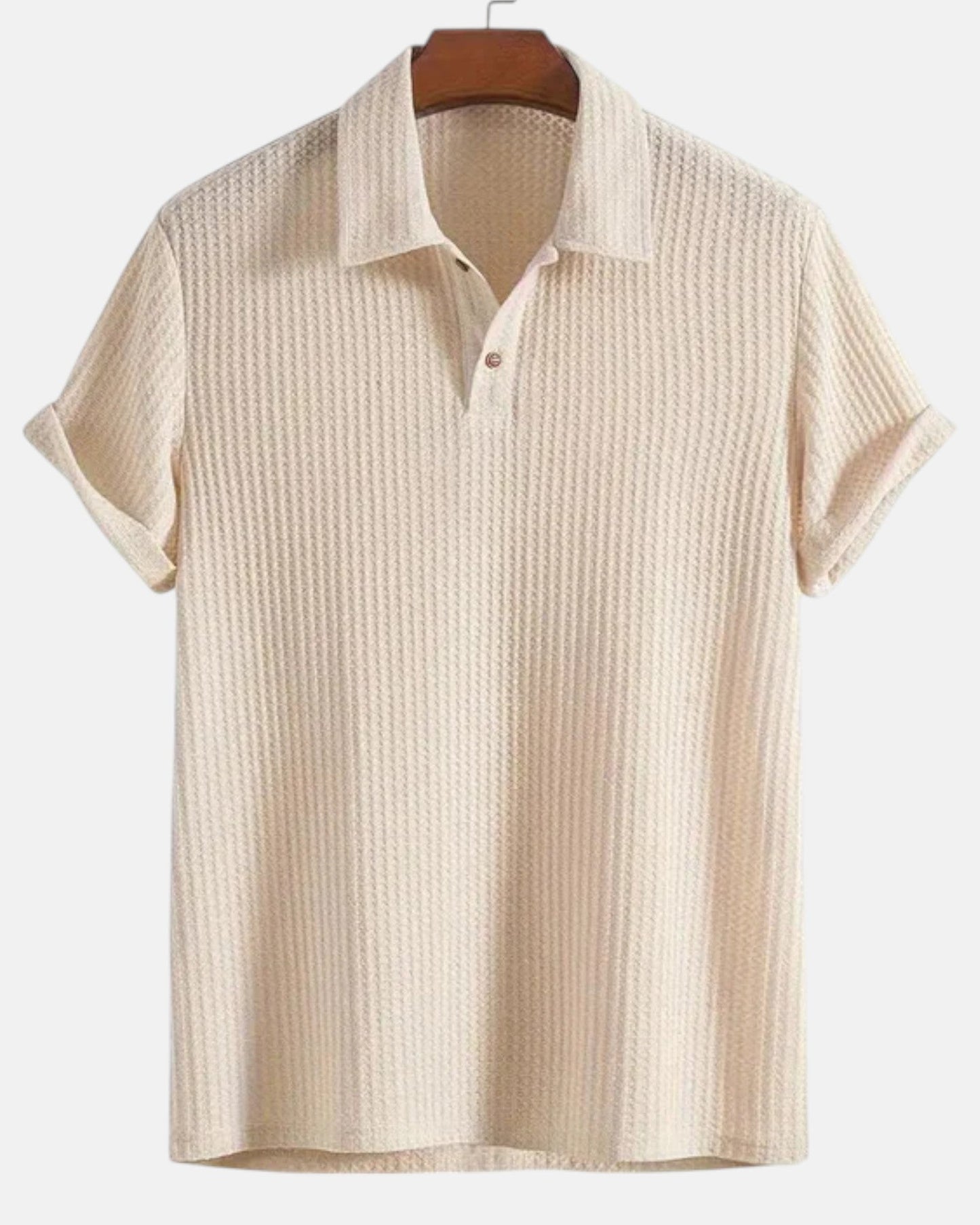 Rupert – Relaxed Polo & Trousers Set - Beige - S - OldMoney - Fashion