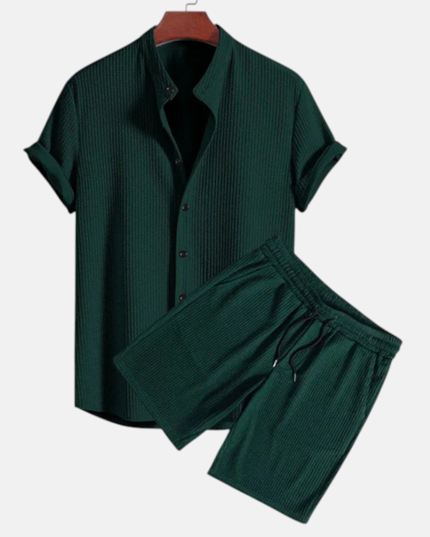 Timothy – Luxurious Tailored Cotton Summer Set - Green - S - OldMoney - Fashion